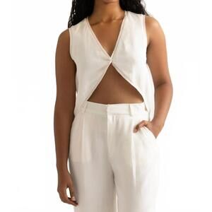 NEW SUMMER AWAY pico top in white